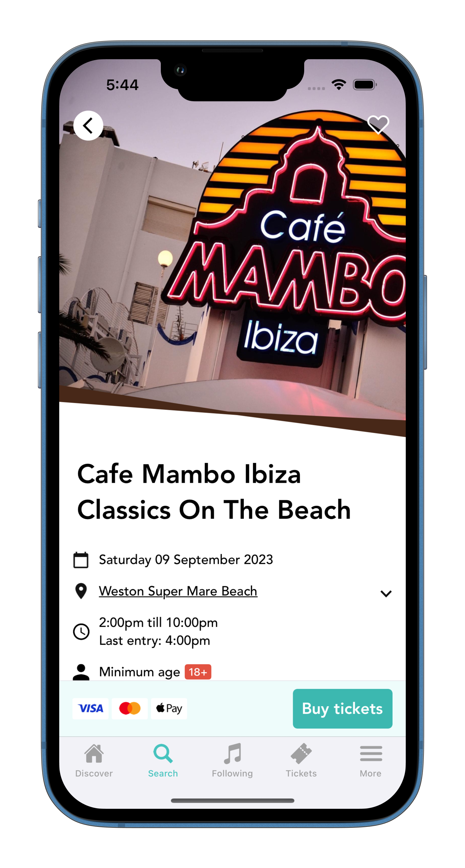 Skiddle app