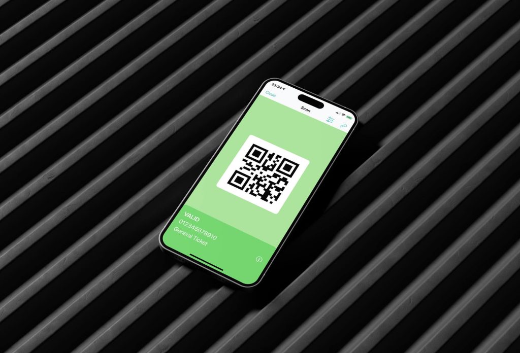 qr code on phone