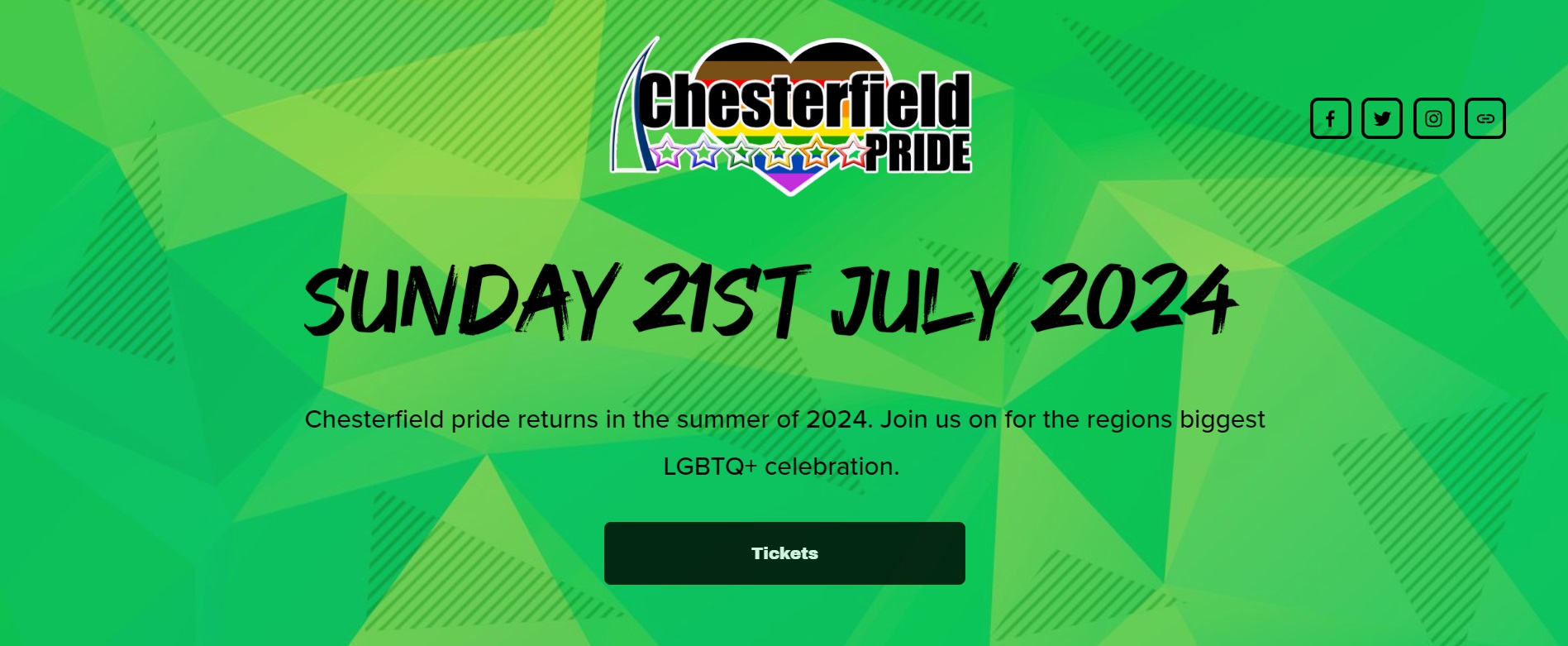 Chesterfield Pride ticket widget